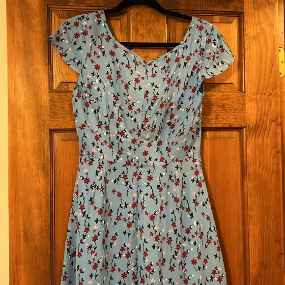 BB Dakota Blue Floral Mini Dress, 6, NWT - Picture 10 of 10